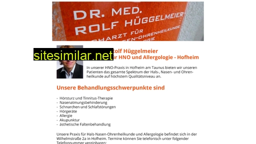 dr-hueggelmeier.de alternative sites