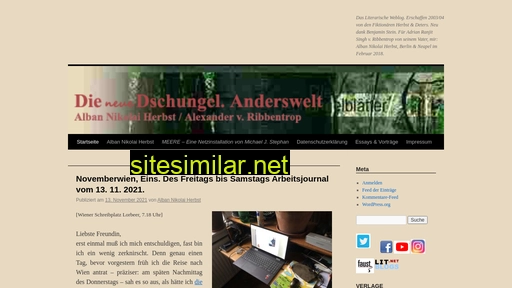 dschungel-anderswelt.de alternative sites