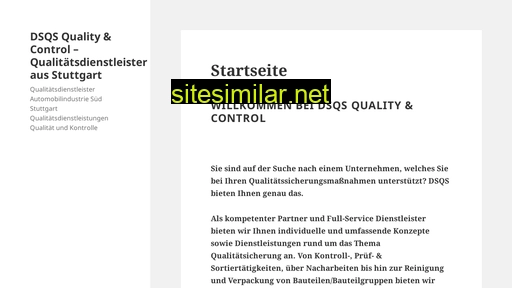 dsqs-quality.de alternative sites