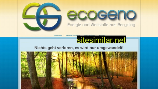 ecogeno.de alternative sites