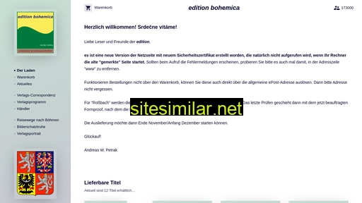 edition-bohemica.de alternative sites