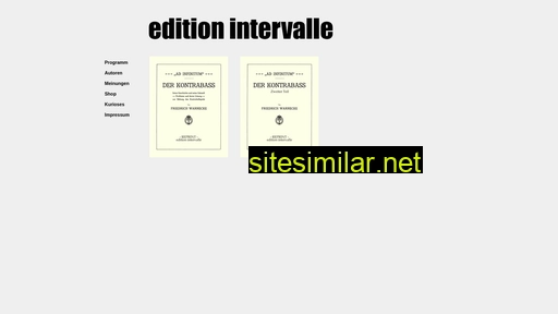 edition-intervalle.de alternative sites