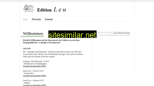 edition-leu.de alternative sites