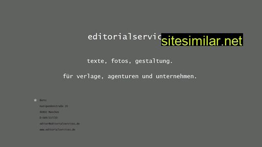 editorialservices.de alternative sites