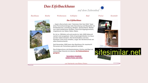 eifelbackhaus.de alternative sites