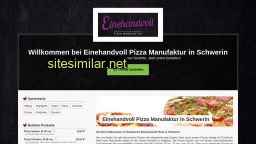 einehandvollpizza.de alternative sites