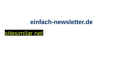 einfach-newsletter.de alternative sites