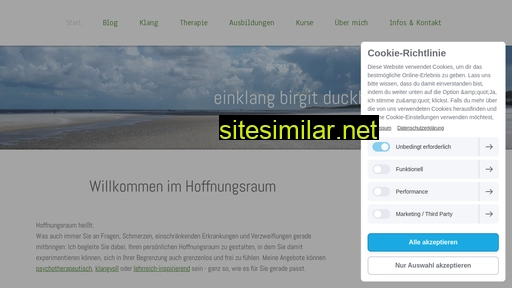 einklang-birgit-duckheim.de alternative sites