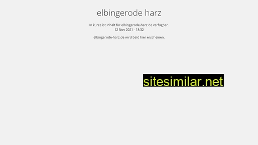 elbingerode-harz.de alternative sites