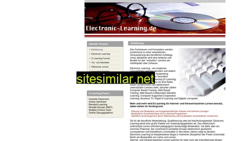 Electronic-learning similar sites