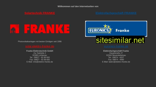 elektro-franke.de alternative sites