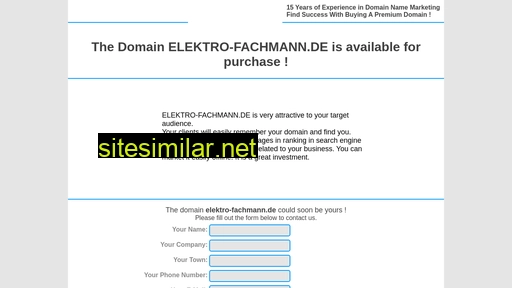 elektro-fachmann.de alternative sites