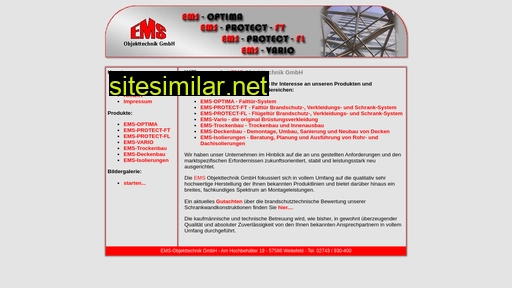 Ems-objekttechnik similar sites