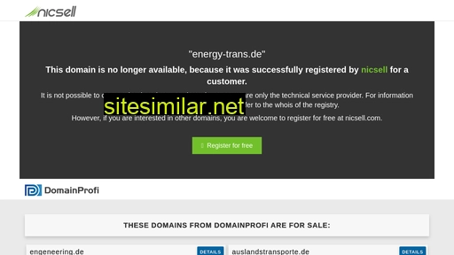energy-trans.de alternative sites