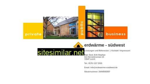 Erdwaerme-suedwest similar sites