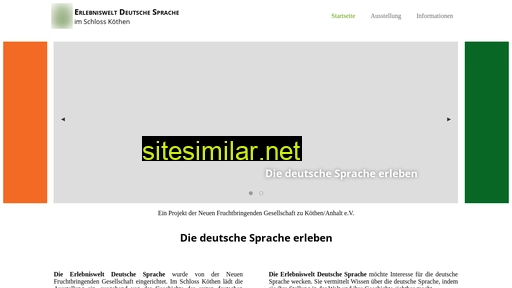 erlebniswelt-deutsche-sprache.de alternative sites