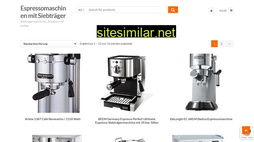 espressomaschine-siebtraeger.de alternative sites