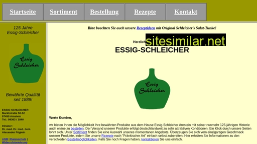 essig-schleicher.de alternative sites