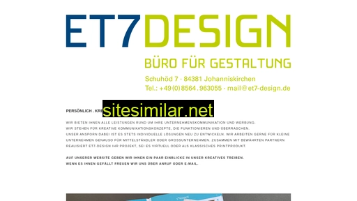 et7-design.de alternative sites