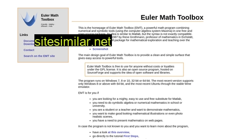 euler-math-toolbox.de alternative sites
