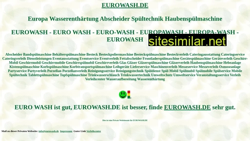 Eurowash similar sites