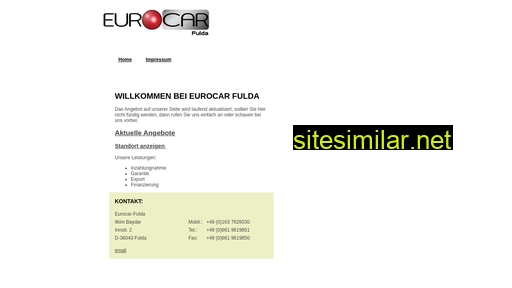 eurocar-fulda.de alternative sites