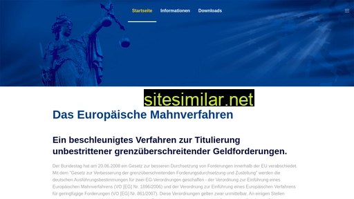 europaeischer-zahlungsbefehl.de alternative sites