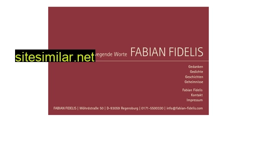 fabian-fidelis.de alternative sites