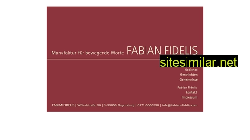 fabianfidelis.de alternative sites