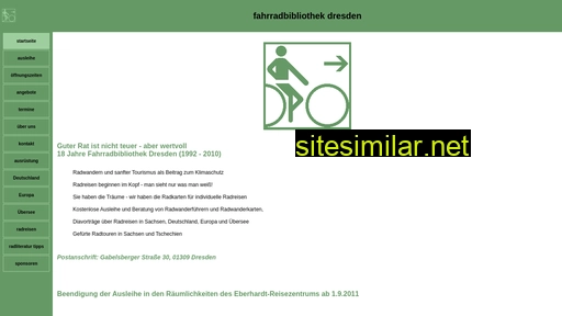 Fahrradbibliothek similar sites