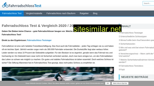 fahrradschloss-tests.de alternative sites