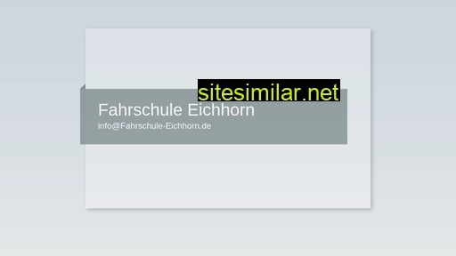 fahrschule-eichhorn.de alternative sites