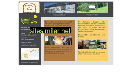fallerhof-im-jostal.de alternative sites