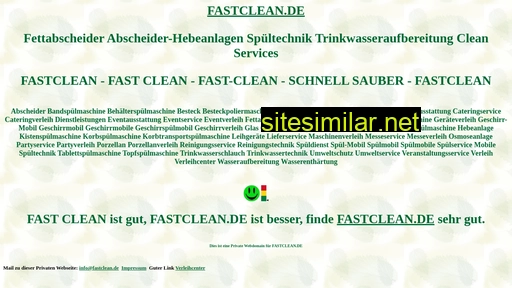 fastclean.de alternative sites
