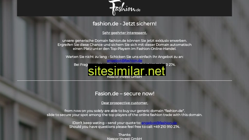 fashion.de alternative sites