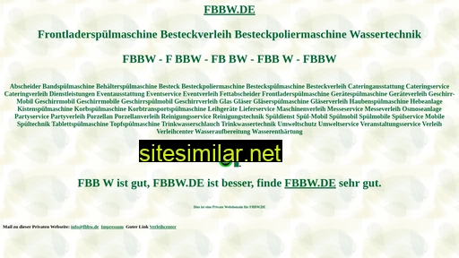fbbw.de alternative sites