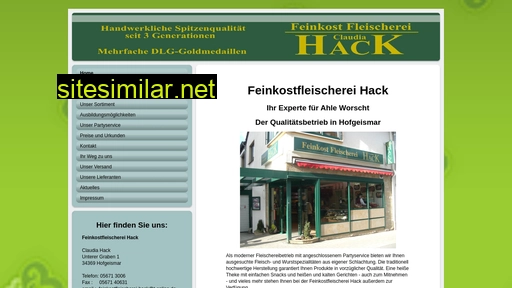 feinkostfleischerei-hack.de alternative sites