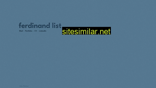 Ferdinandlist similar sites