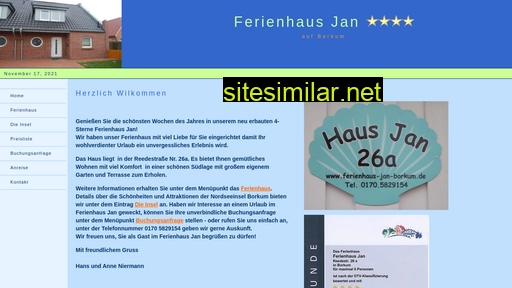 ferienhaus-jan-borkum.de alternative sites