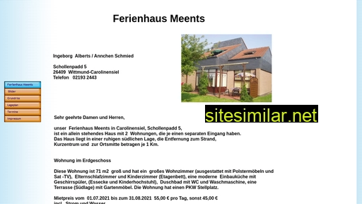 Ferienhaus-meents similar sites