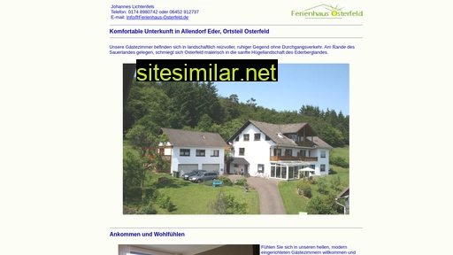 Ferienhaus-osterfeld similar sites