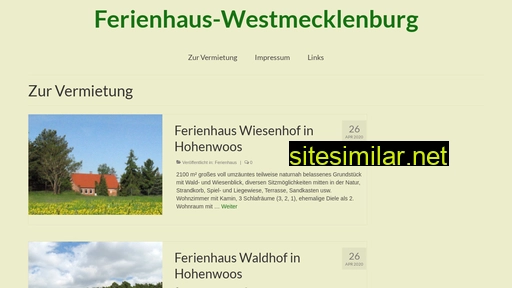 ferienhaus-westmecklenburg.de alternative sites