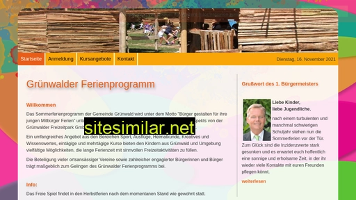 Ferienprogramm-gruenwald similar sites