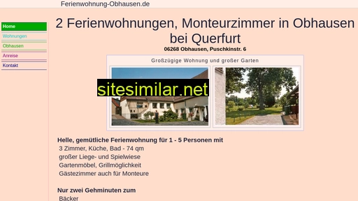ferienwohnung-obhausen.de alternative sites