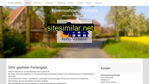 fewo-vorhelm.de alternative sites