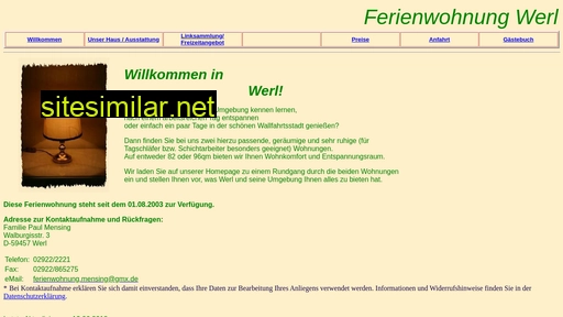 fewo-werl.de alternative sites