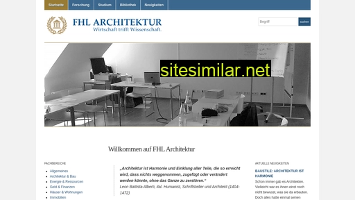 fhl-architektur.de alternative sites