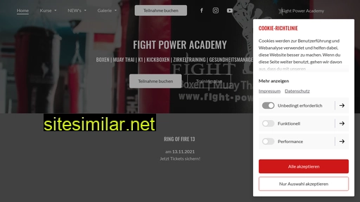 Fightpoweracademy similar sites