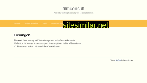 Filmconsult similar sites
