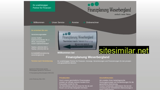 finanzplanung-weserbergland.de alternative sites